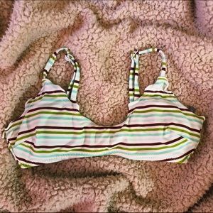 aerie striped bikini top